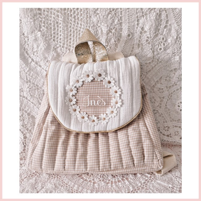 Sac à dos Daisy beige