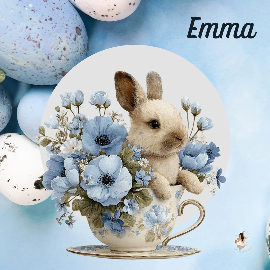 Stickers Toniebox – Collection Bleu Poétique lapin 🌙