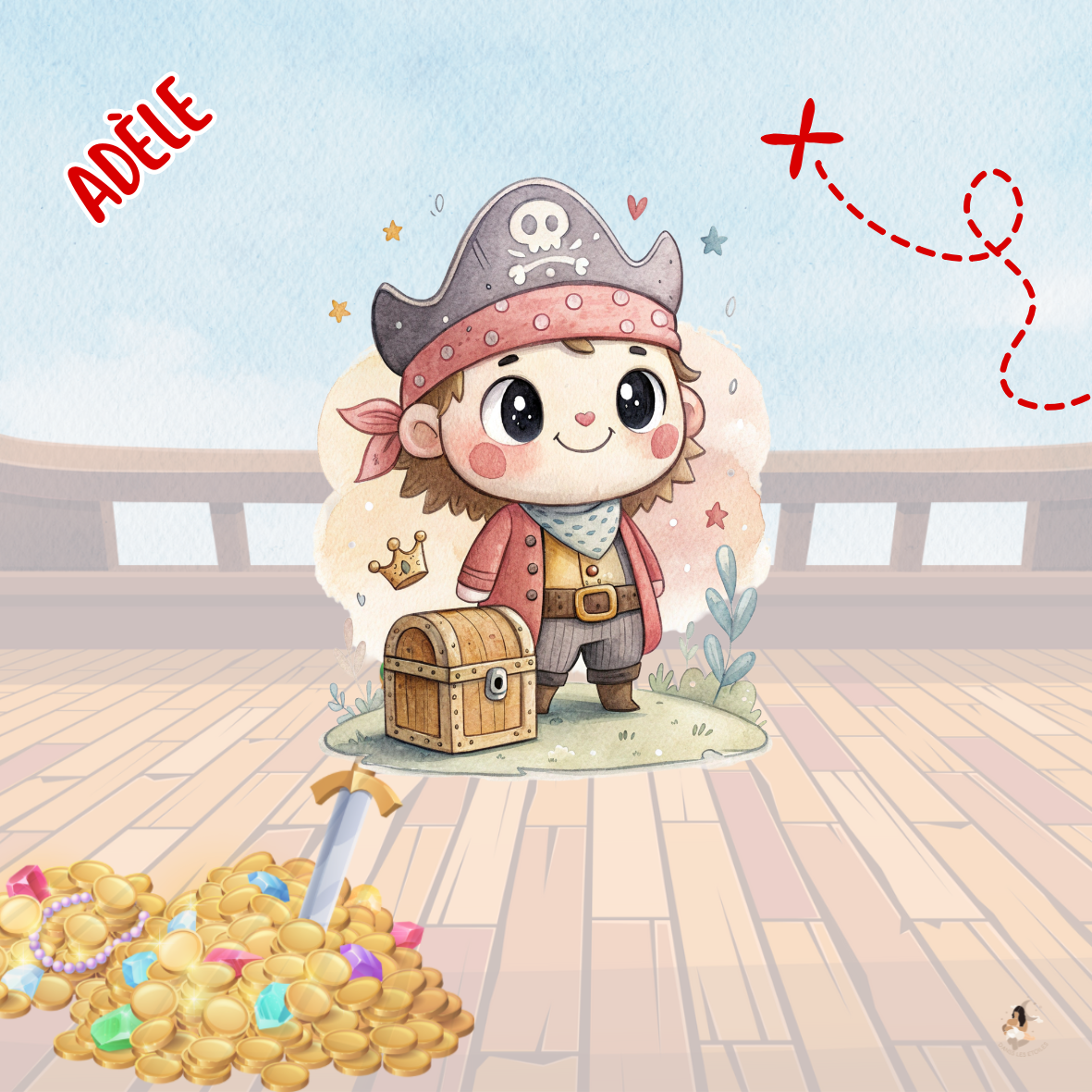 Sticker Toniebox personnalisé pirate