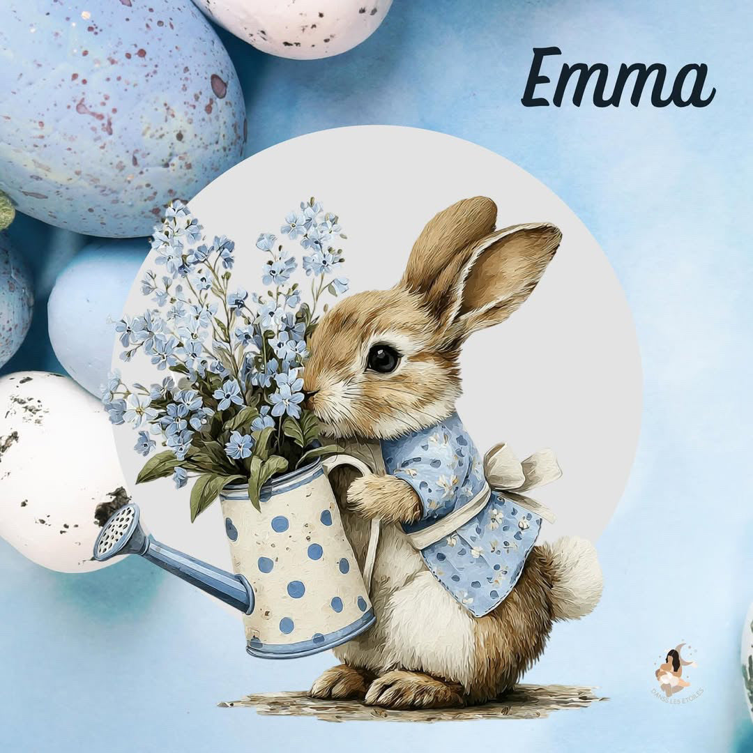 Stickers Toniebox – Collection Bleu Poétique lapin 🌙