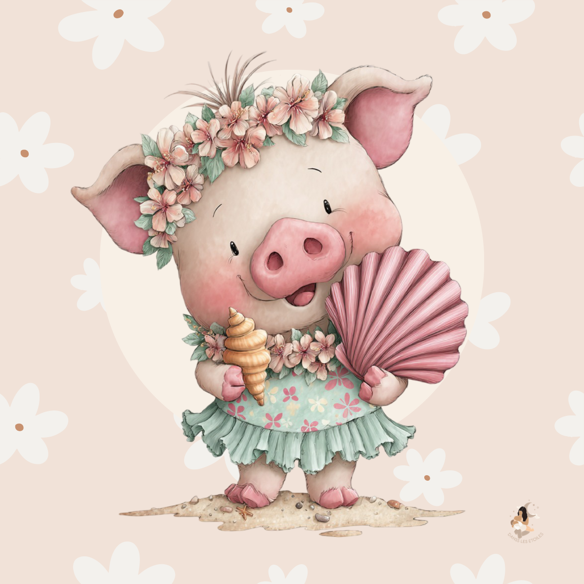 Sticker Toniebox personnalisé petit cochon