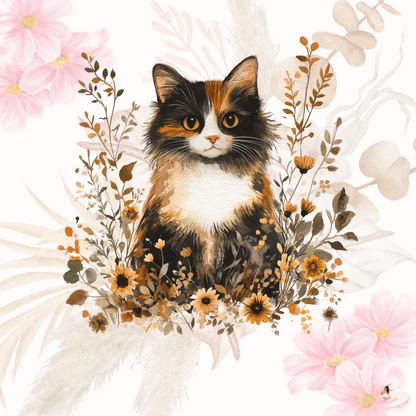 Sticker Toniebox personnalisé Les chats fleuris