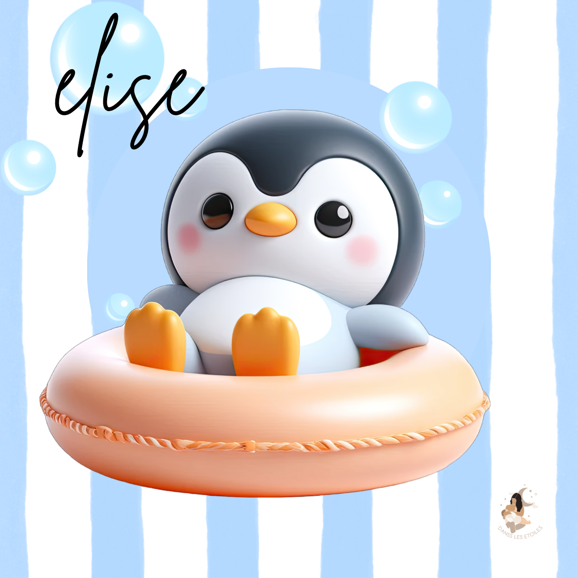 🐧 Stickers personnalisés – Spécial Toniebox pingouin