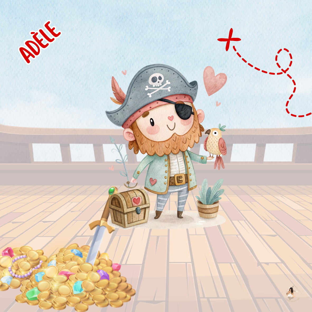 Sticker Toniebox personnalisé pirate