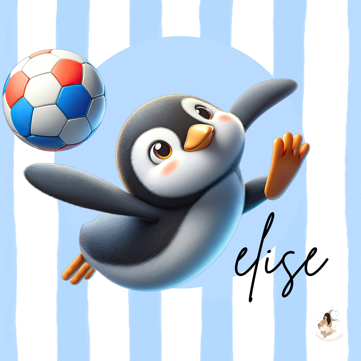 🐧 Stickers personnalisés – Spécial Toniebox pingouin
