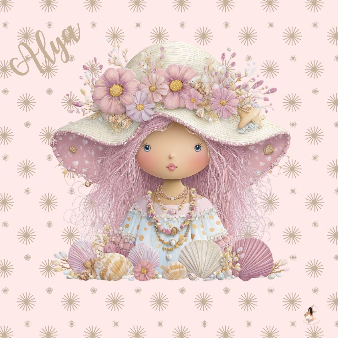 Sticker Toniebox personnalisé fille rose