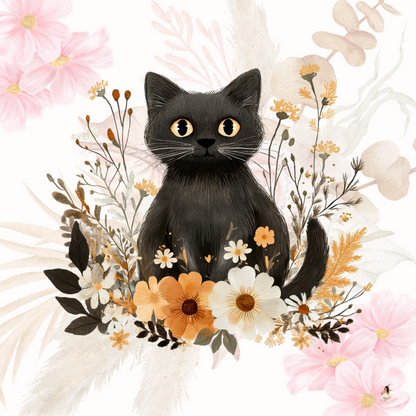 Sticker Toniebox personnalisé Les chats fleuris