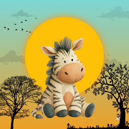 Sticker Toniebox personnalisé au cœur de la savane