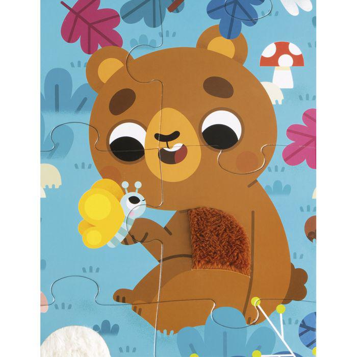 PUZZ TACTILE ANIMAUX DE LA FORÊT -20 PCS