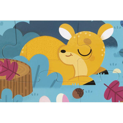 PUZZ TACTILE ANIMAUX DE LA FORÊT -20 PCS