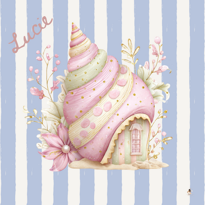 Sticker Toniebox personnalisé coquillages et crustacés