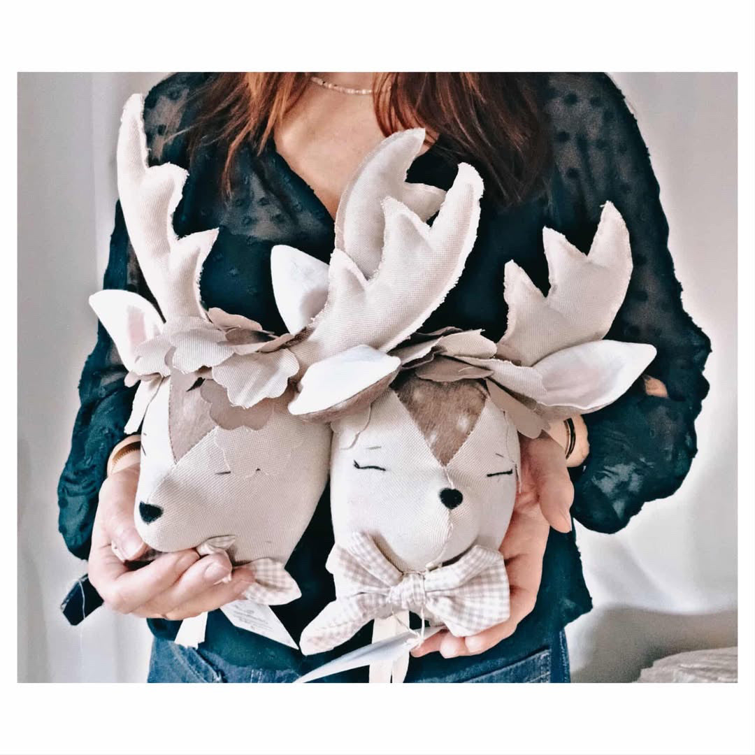 🦌 Trophée mural cerf – Décoration artisanale