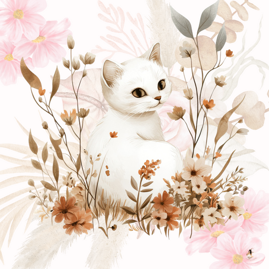 Sticker Toniebox personnalisé Les chats fleuris