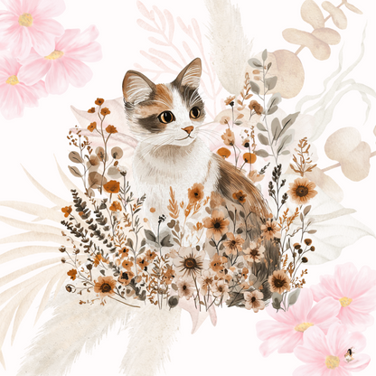 Sticker Toniebox personnalisé Les chats fleuris