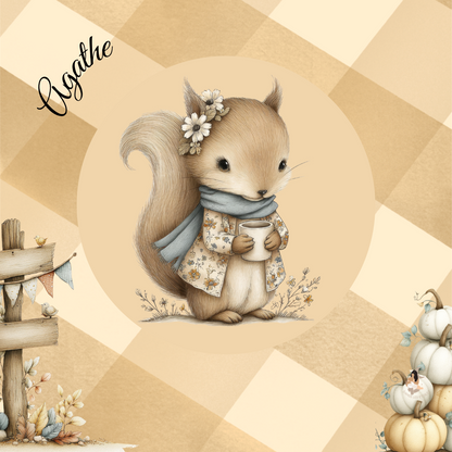 Sticker Toniebox personnalisé Automne