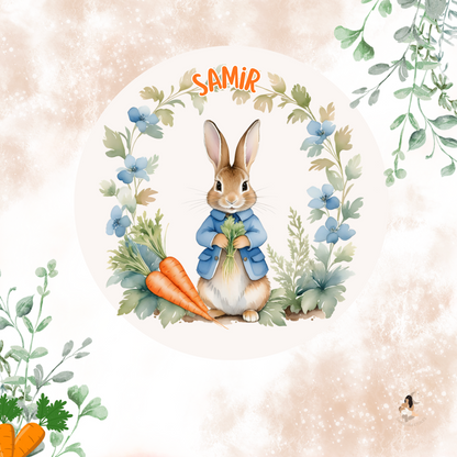 Sticker Toniebox personnalisé Pierre lapin