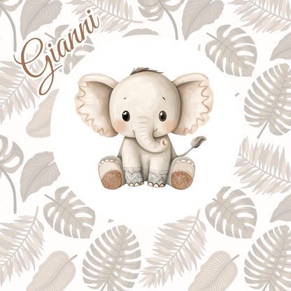 Sticker Toniebox personnalisé Les éléphants