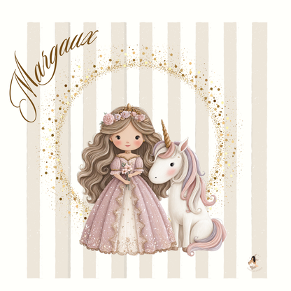 ✨ Stikers Collection Princesse Licorne Dorée ✨