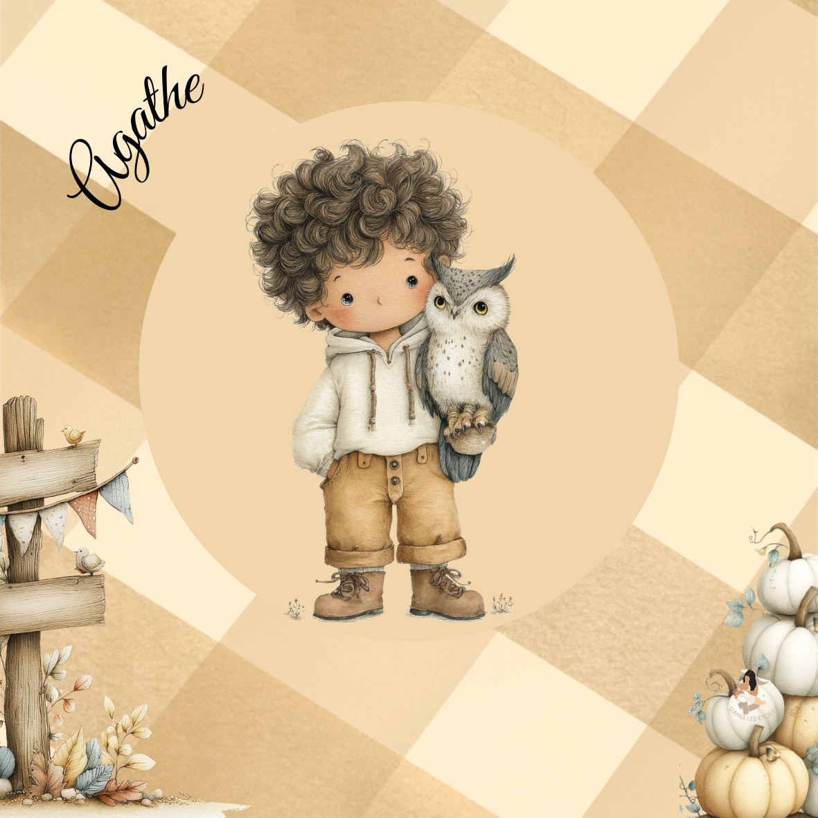 Sticker Toniebox personnalisé Automne
