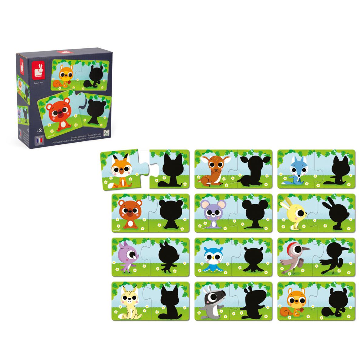 Puzzule Animaux et leurs ombre