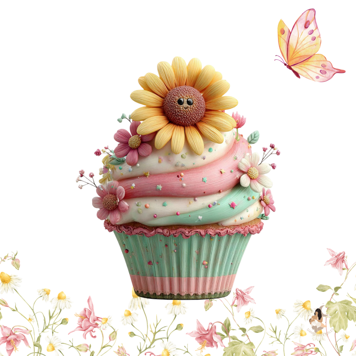 Sticker Toniebox personnalisé cupcake
