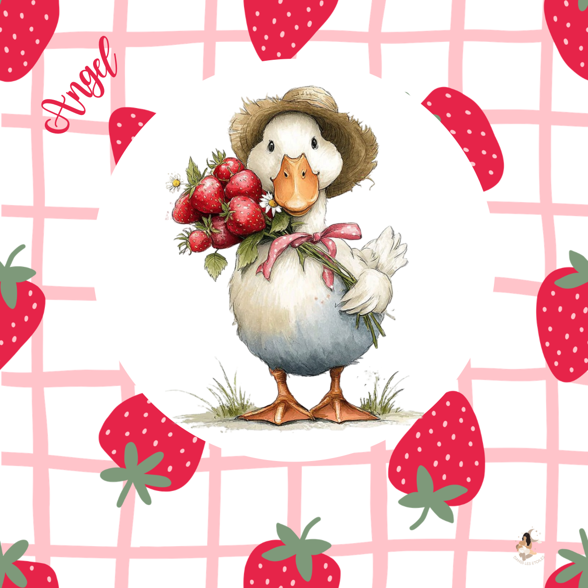 Sticker Toniebox personnalisé fraises 🍓 des oies