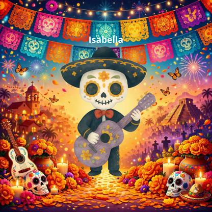 Sticker Toniebox personnalisé Dia de los muertos