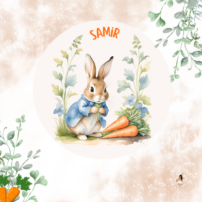 Sticker Toniebox personnalisé Pierre lapin