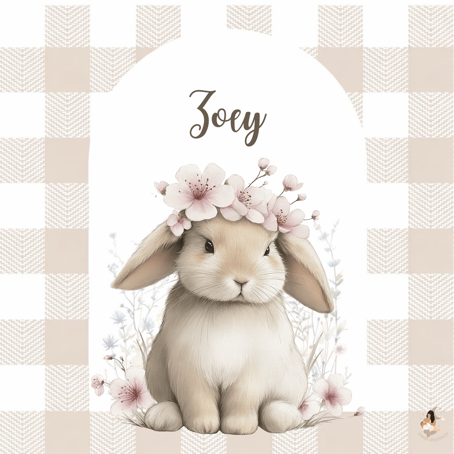 🐰 Sticker Toniebox – Lapin Vichy