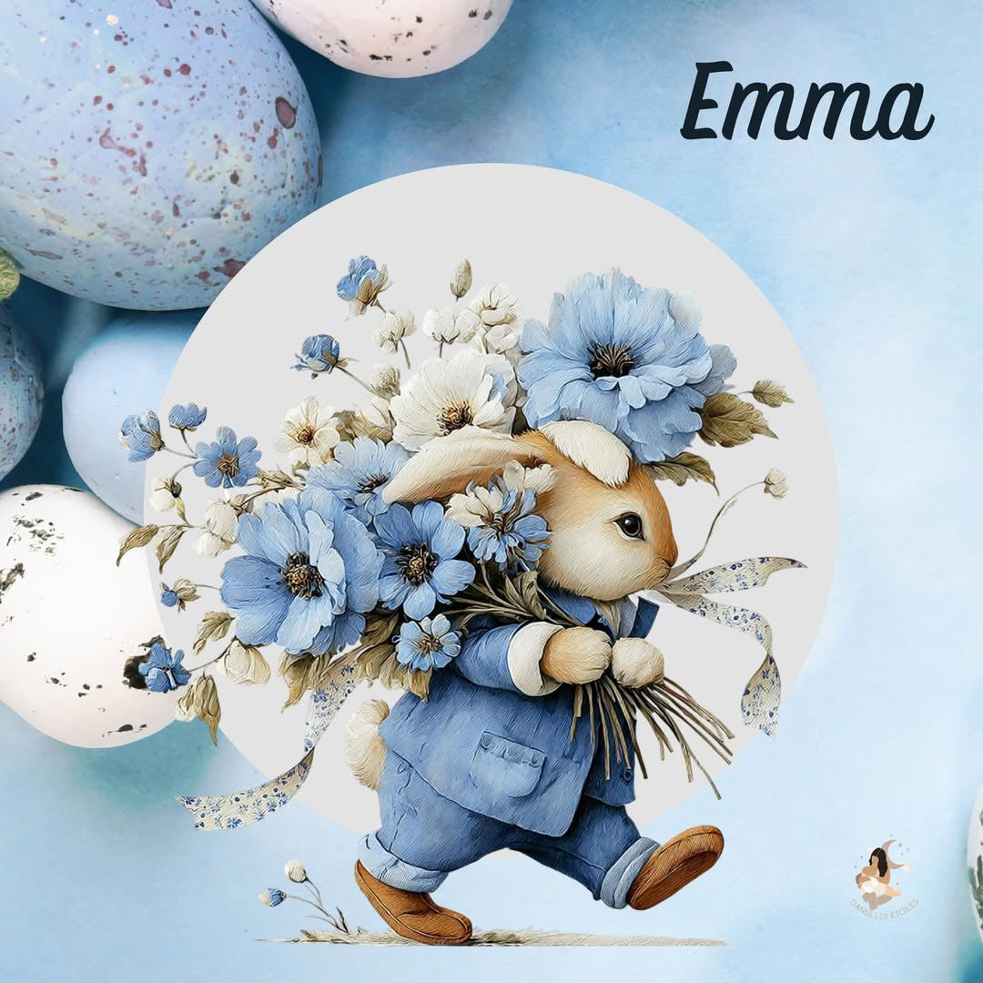 Stickers Toniebox – Collection Bleu Poétique lapin 🌙