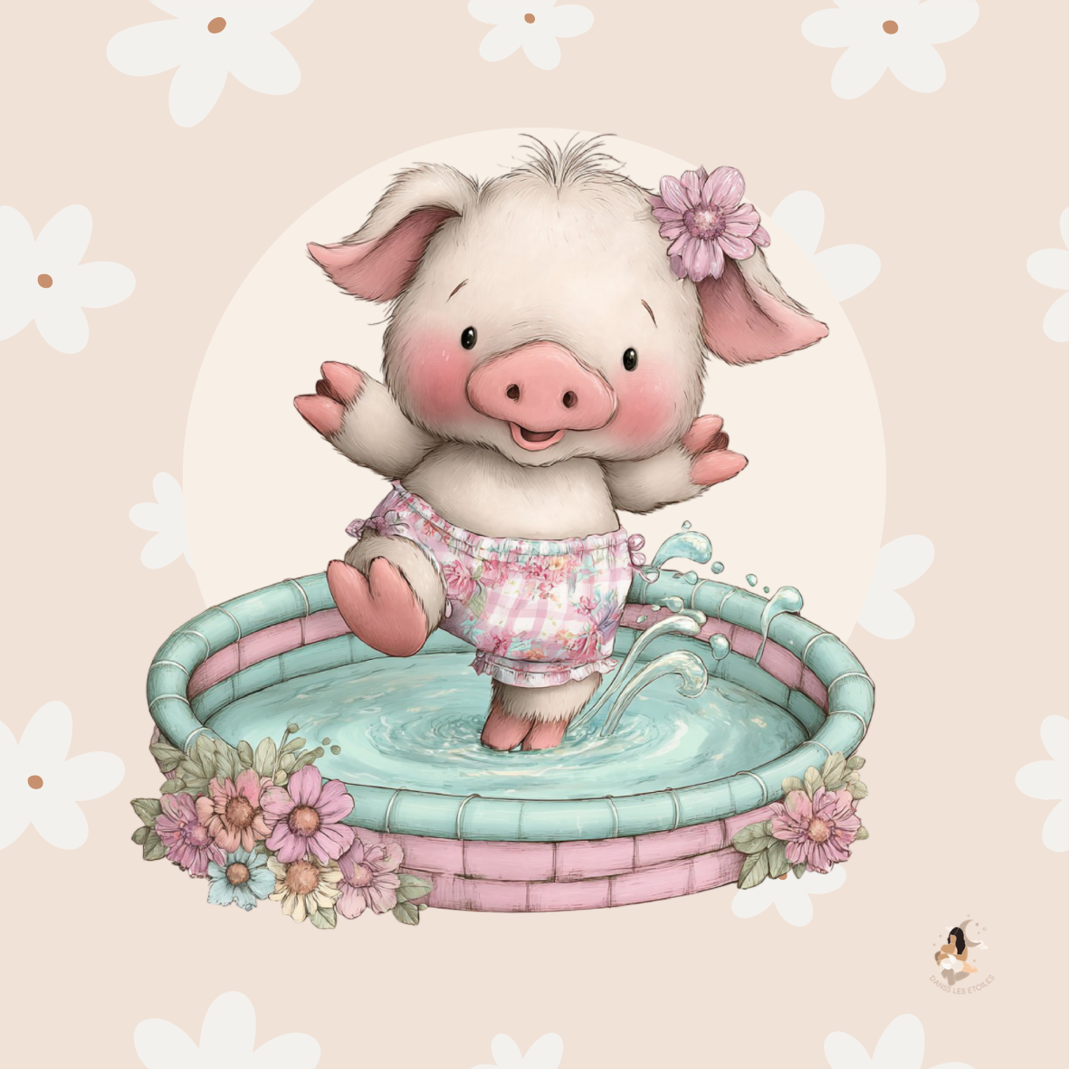Sticker Toniebox personnalisé petit cochon
