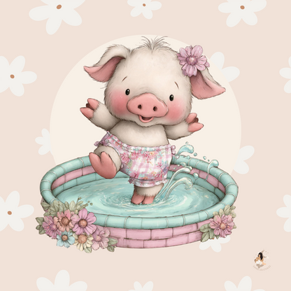 Sticker Toniebox personnalisé petit cochon