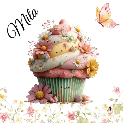 Sticker Toniebox personnalisé cupcake