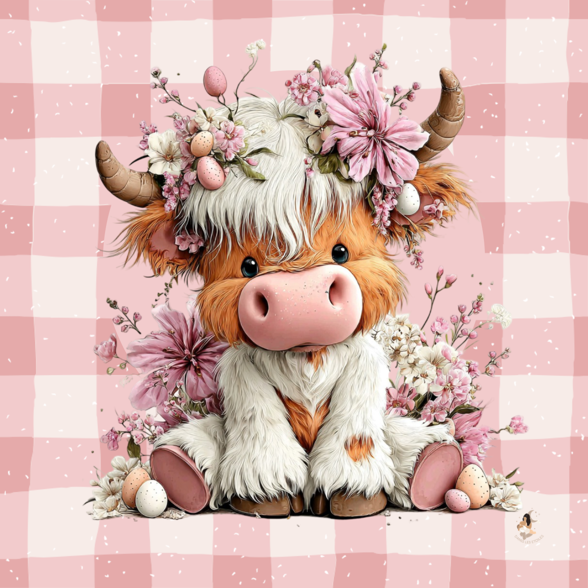 Sticker Toniebox personnalisé vache à la ferme