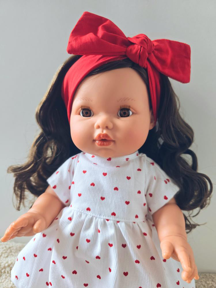 Robe & Bandeau – Ensemble poupée cœur ❤️