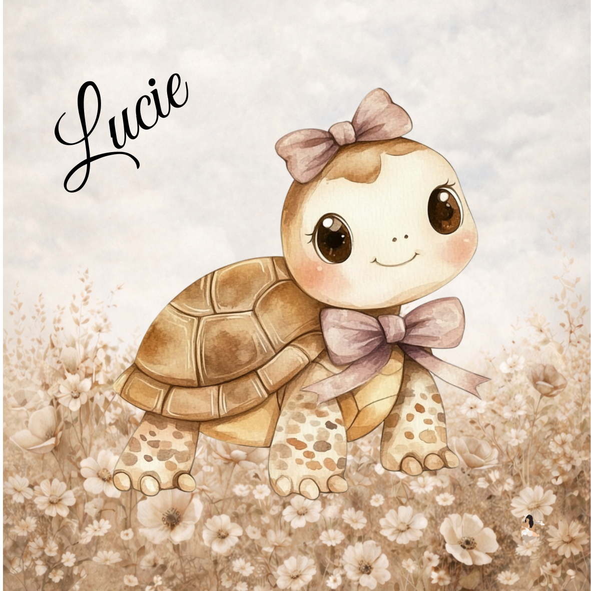 Sticker Toniebox personnalisé tortue