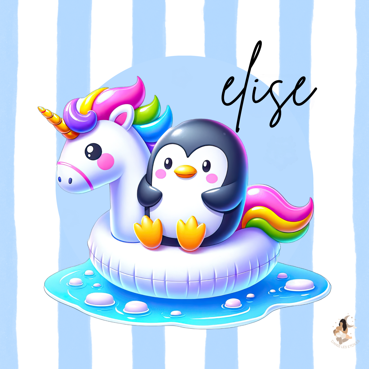 🐧 Stickers personnalisés – Spécial Toniebox pingouin