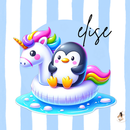 🐧 Stickers personnalisés – Spécial Toniebox pingouin