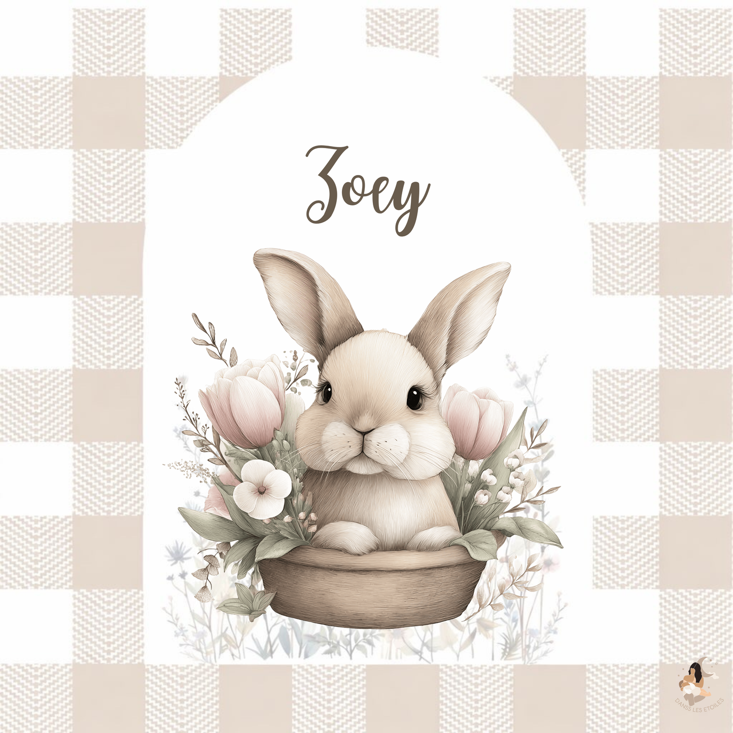 🐰 Sticker Toniebox – Lapin Vichy