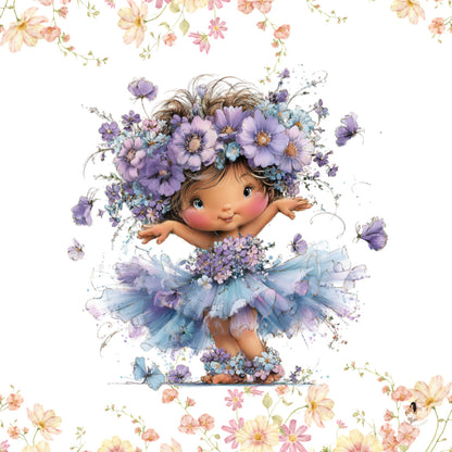 Sticker Toniebox personnalisé Girls fleuris