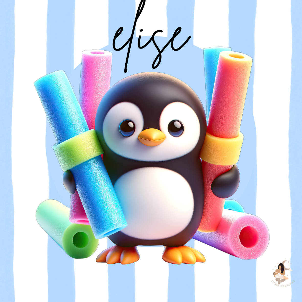 🐧 Stickers personnalisés – Spécial Toniebox pingouin