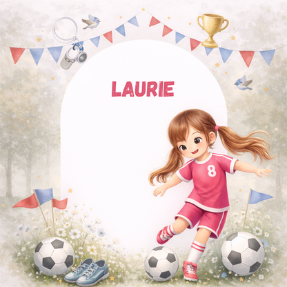 ⚽ Stickers Foot Personnalisés – Prénom & Numéro