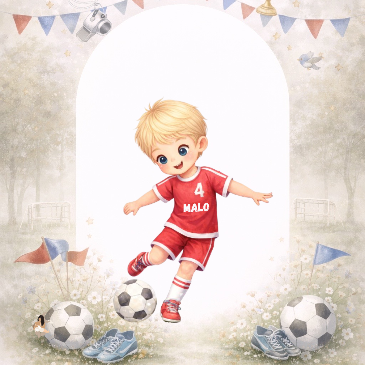 ⚽ Stickers Foot Personnalisés – Prénom & Numéro