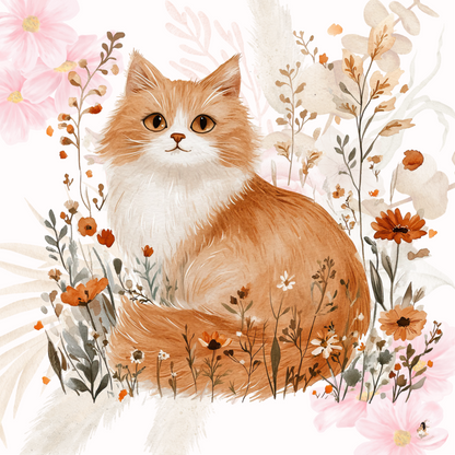 Sticker Toniebox personnalisé Les chats fleuris