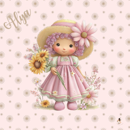 Sticker Toniebox personnalisé fille rose