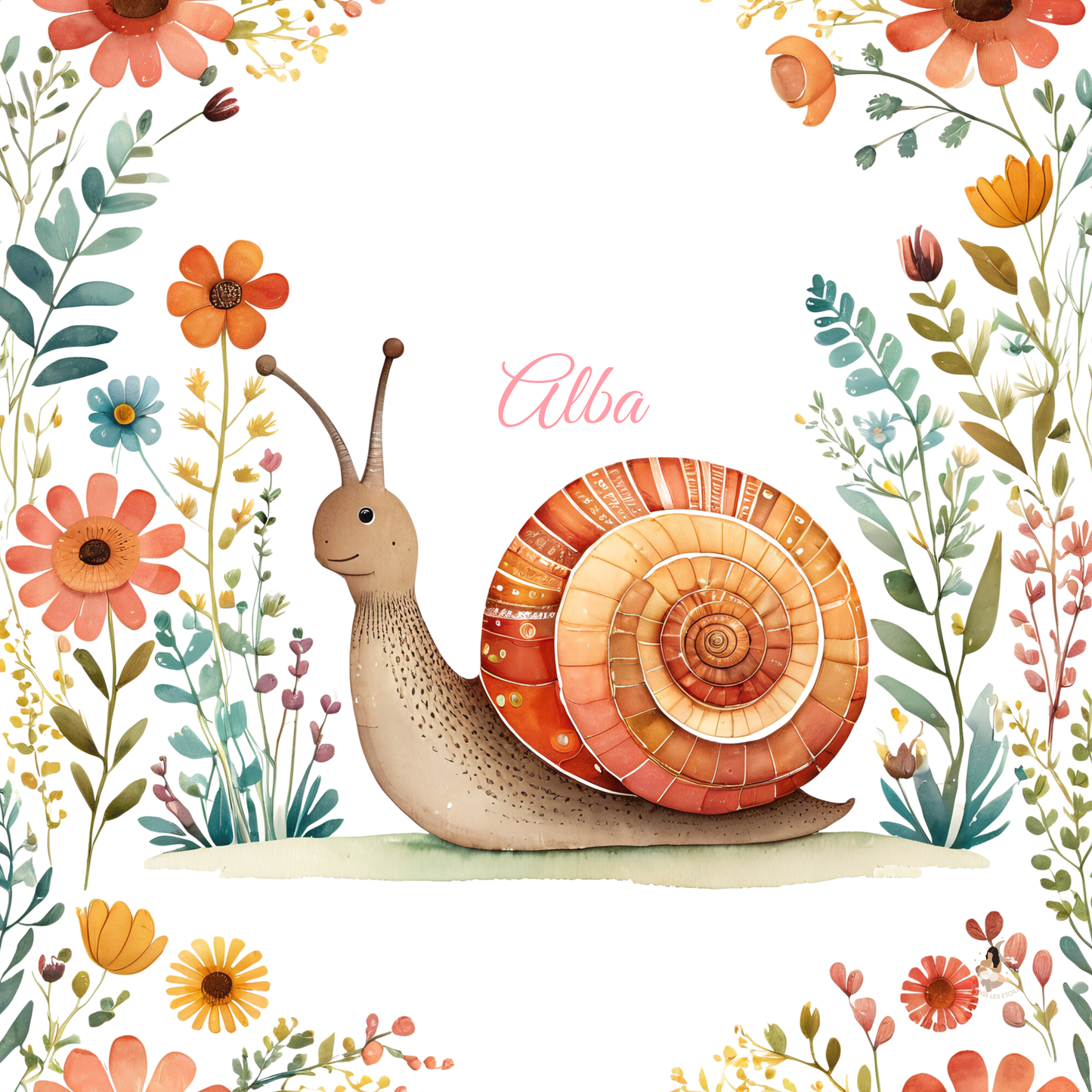 Sticker Toniebox personnalisé escargots