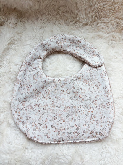 Bavoir bébé artisanal – personnalisable 🤎