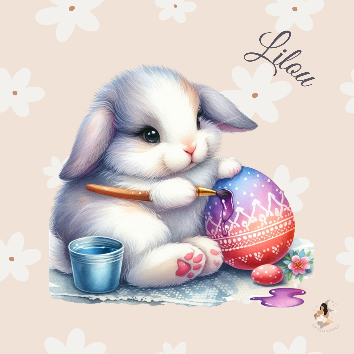 🌸 Stickers Œufs de Pâques – Collection Printemps Enchanté 🐰✨