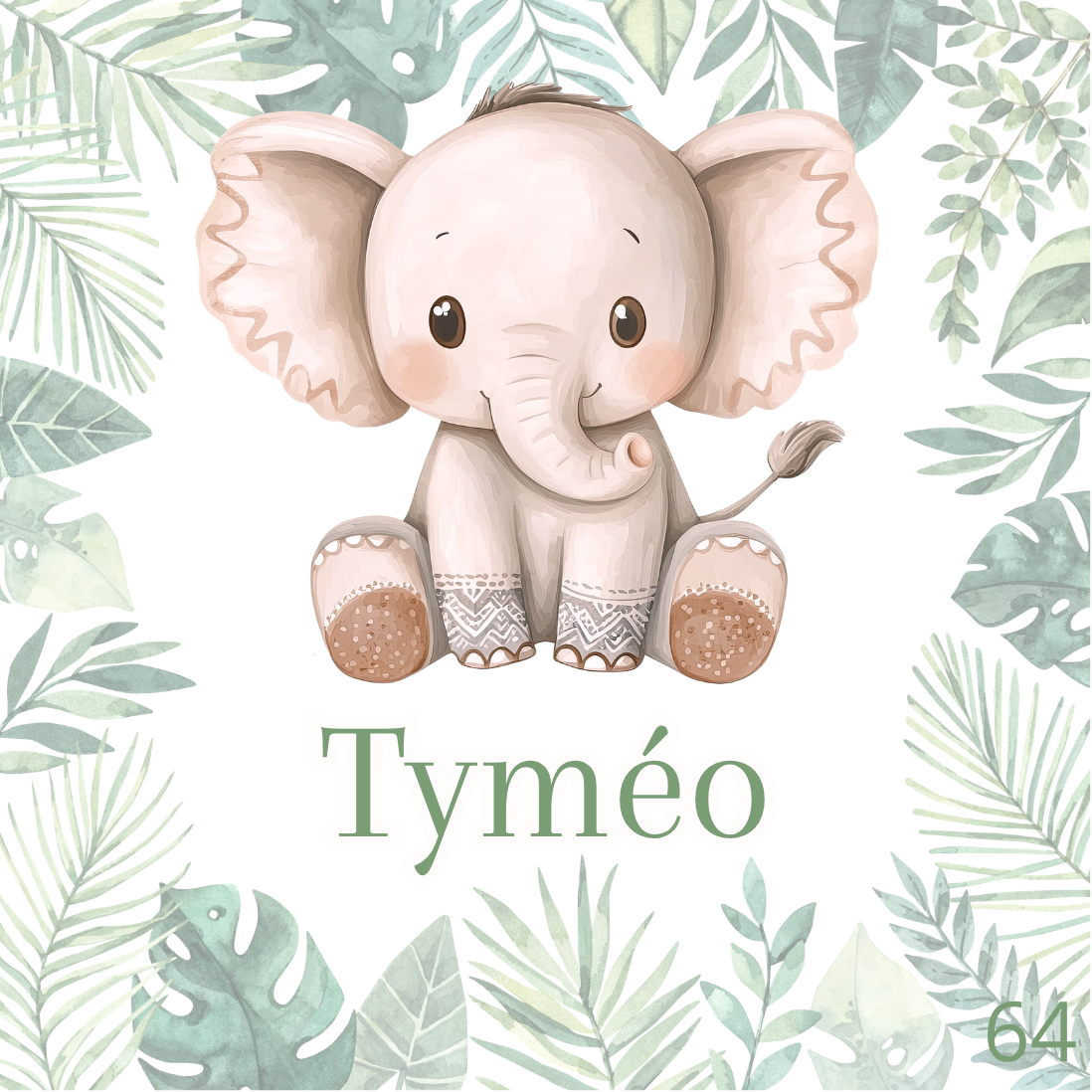 Sticker Toniebox personnalisé Les éléphants