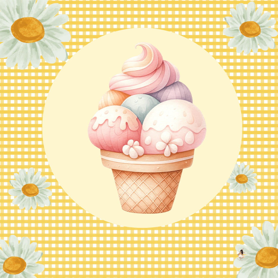 Sticker Toniebox personnalisé Glace gourmande
